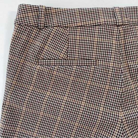Banana Republic cropped skinny pants with stretch in brown plaid - Picture 8 of 12